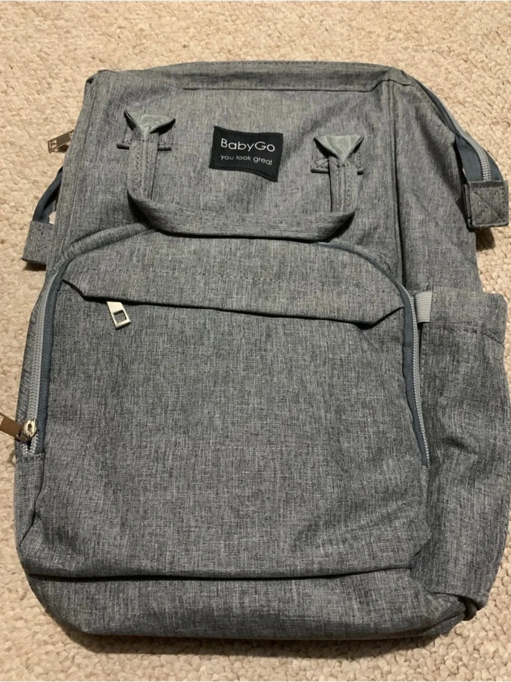 Baby Go Diaper Bag Backpack, Multifunction Travel Back Pack Maternity Baby